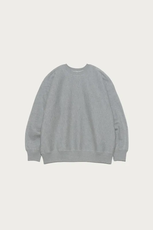 Crew Neck Sweat - Heather Gray made by Nanamica