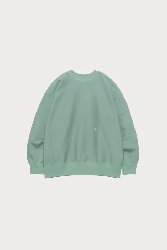 Crew Neck Sweat - Coral Green made by Nanamica