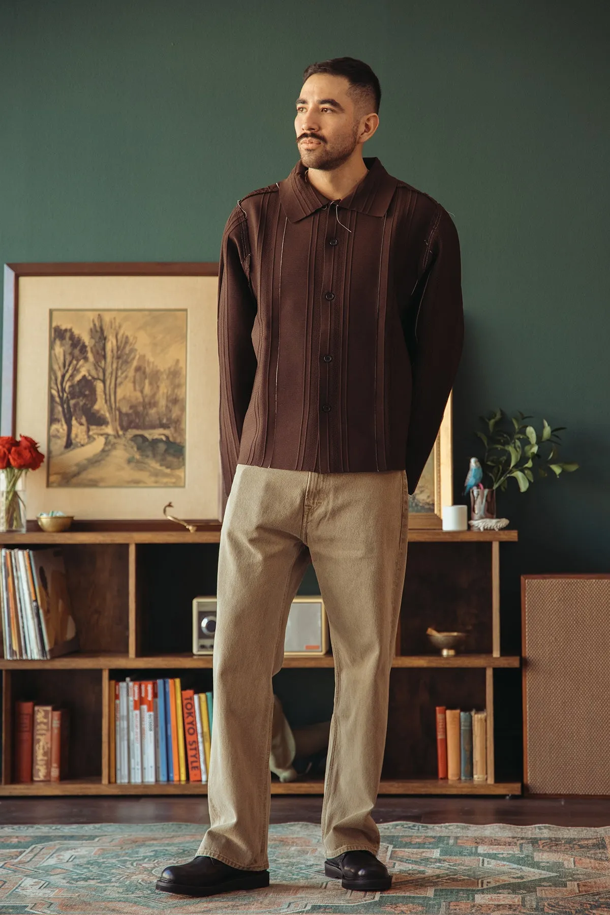 Cardigan - Brown sold by Canoe Club product image thumbnail 2