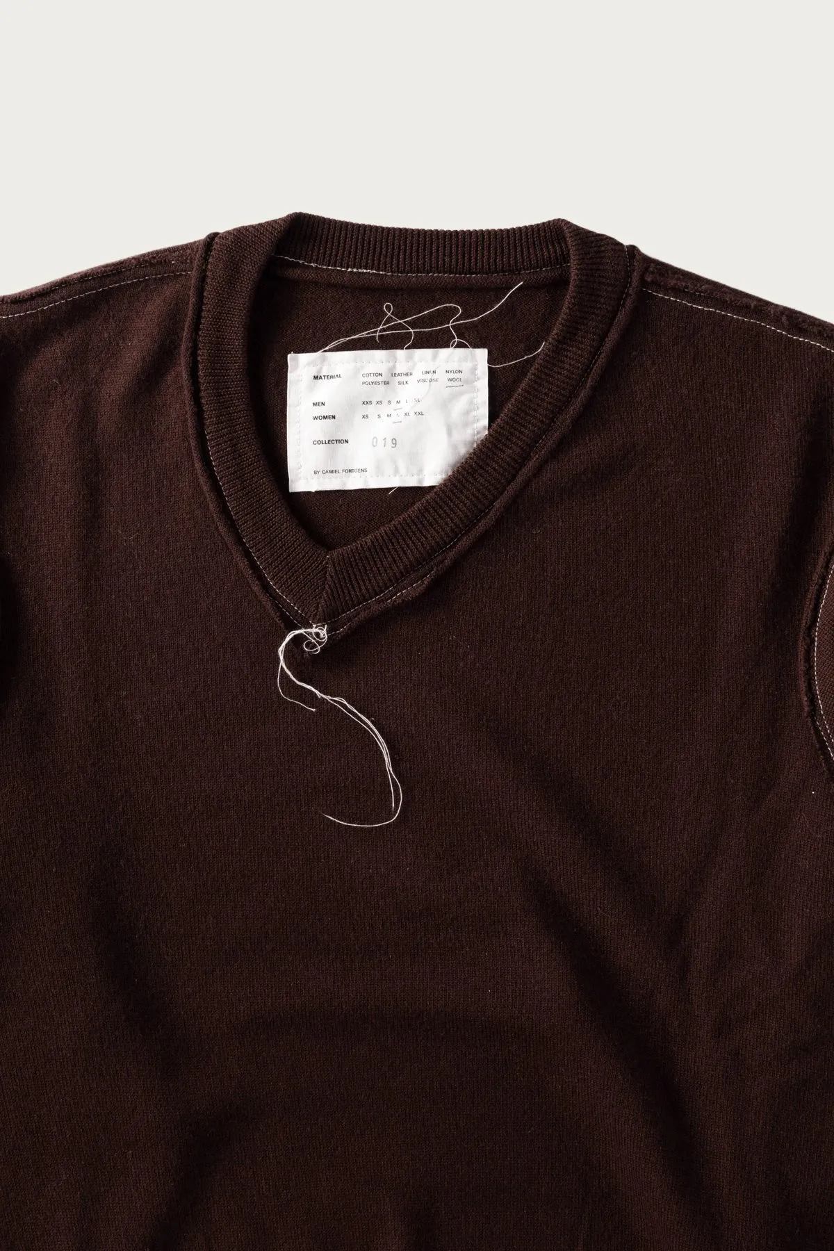 Frankenstein V-Neck - Brown sold by Canoe Club product image thumbnail 4