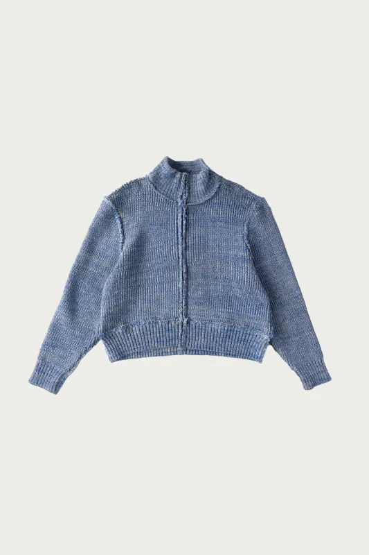 Zip Up Knit - Blue/Yellow made by Camiel Fortgens
