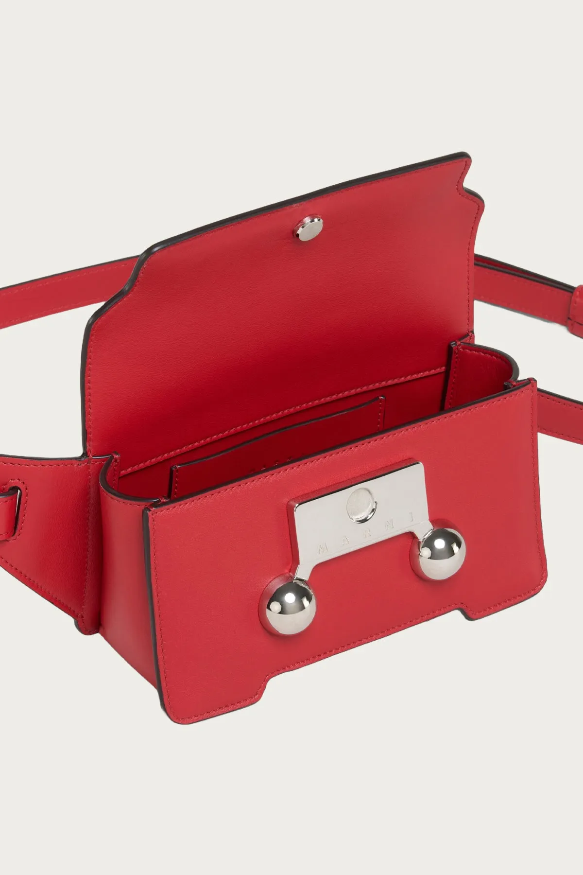 Trunkaroo Cross-Body Bag - Red Leather sold by Canoe Club product image thumbnail 3