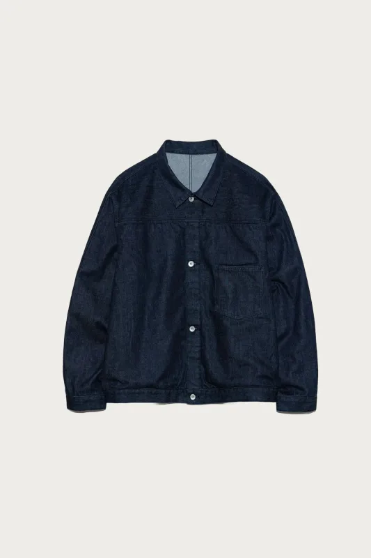 Short Denim Jacket - Indigo sold by Canoe Club