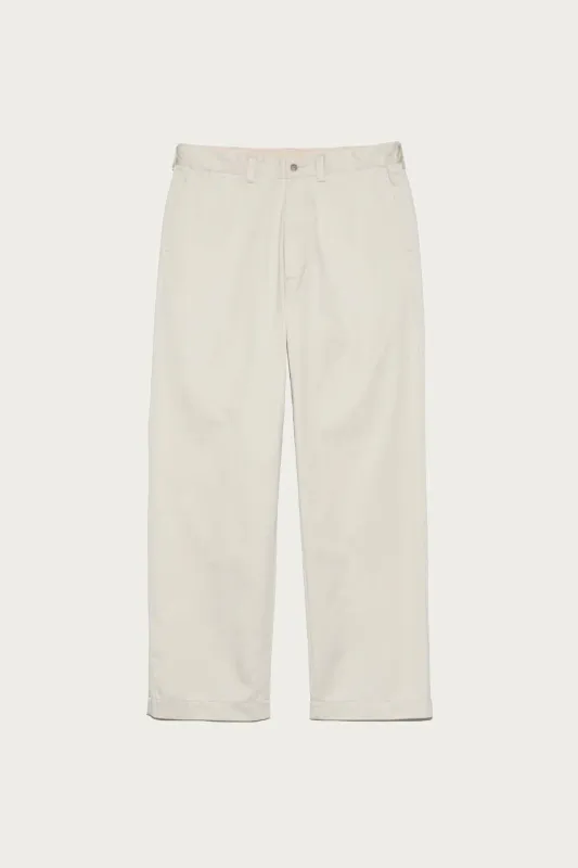 Wide Straight Chino Pants - Dry Sand made by Nanamica