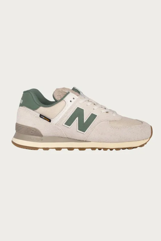 574 - Beige/Green made by New Balance