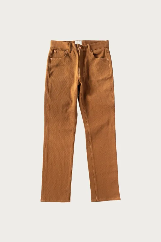 Bedford Cord 5 Pocket Pant - Bay Brown made by Wythe NY