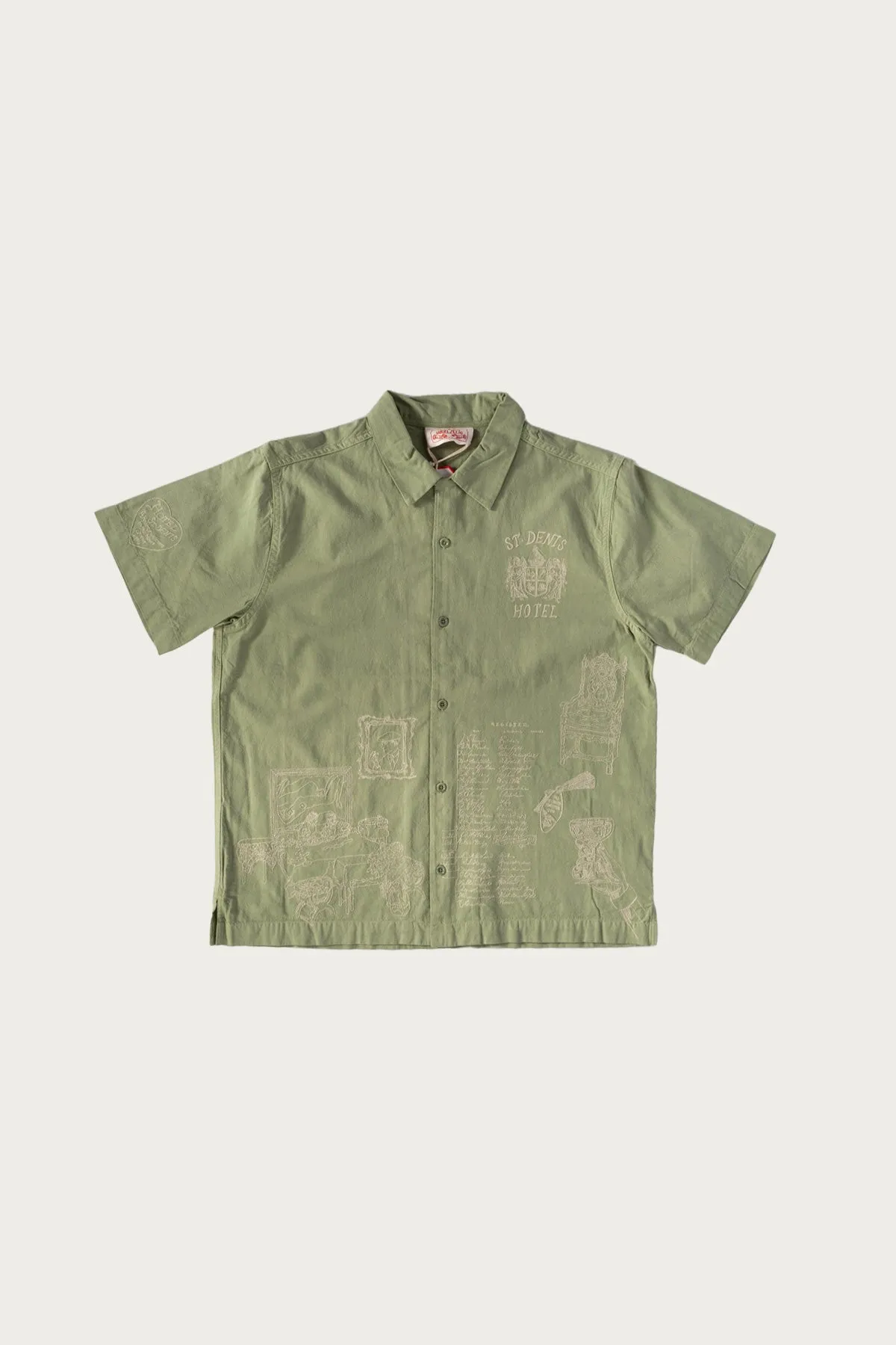 Hotel Camp Shirt - Mint Green/Cream sold by Canoe Club