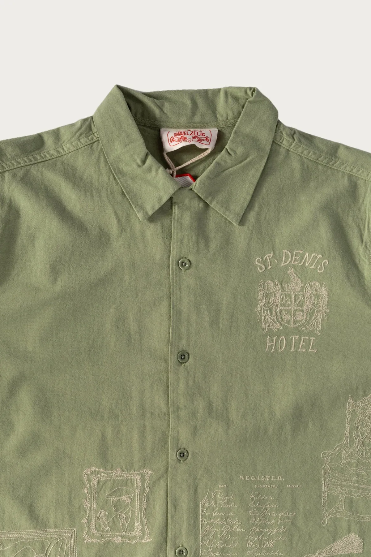 Hotel Camp Shirt - Mint Green/Cream sold by Canoe Club product image thumbnail 2