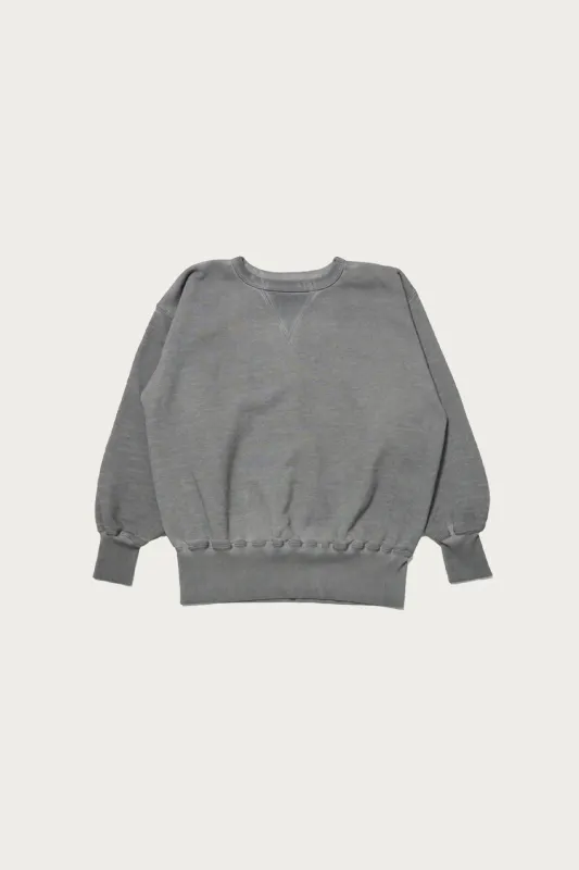 Lot. 603 Sweat Shirt - Charcoal Dyed Grey made by Taiga Takahashi Mens