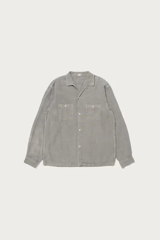 Lot. 102 Sir Guy Shirt - Charcoal Dyed Grey made by Taiga Takahashi Mens