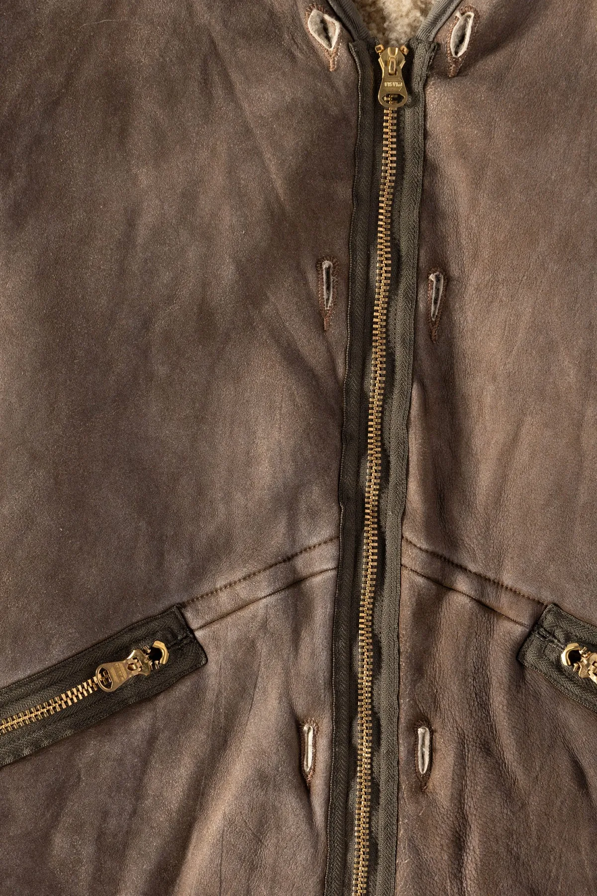 Iris JKT (Sheepskin) - Brown sold by Canoe Club product image thumbnail 4