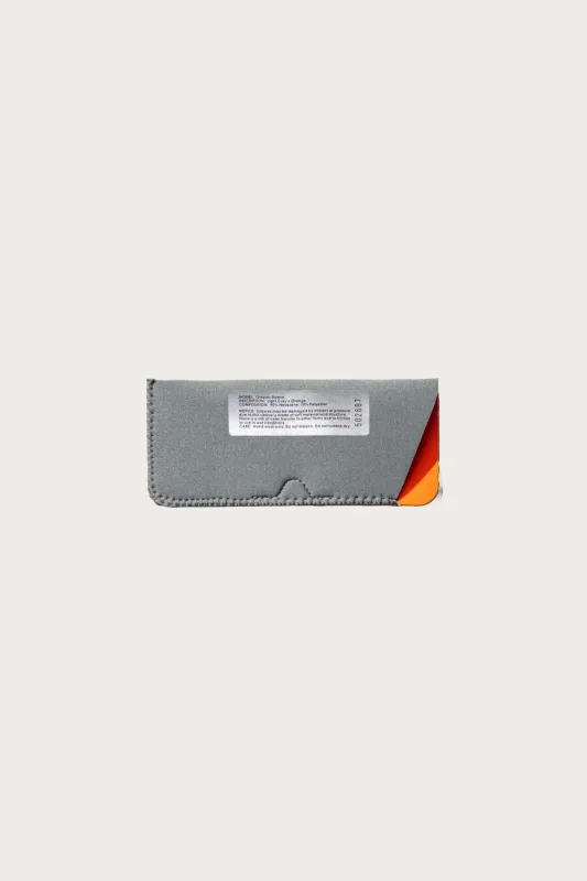 Glasses Sleeve - Light Gray/Orange made by PUEBCO