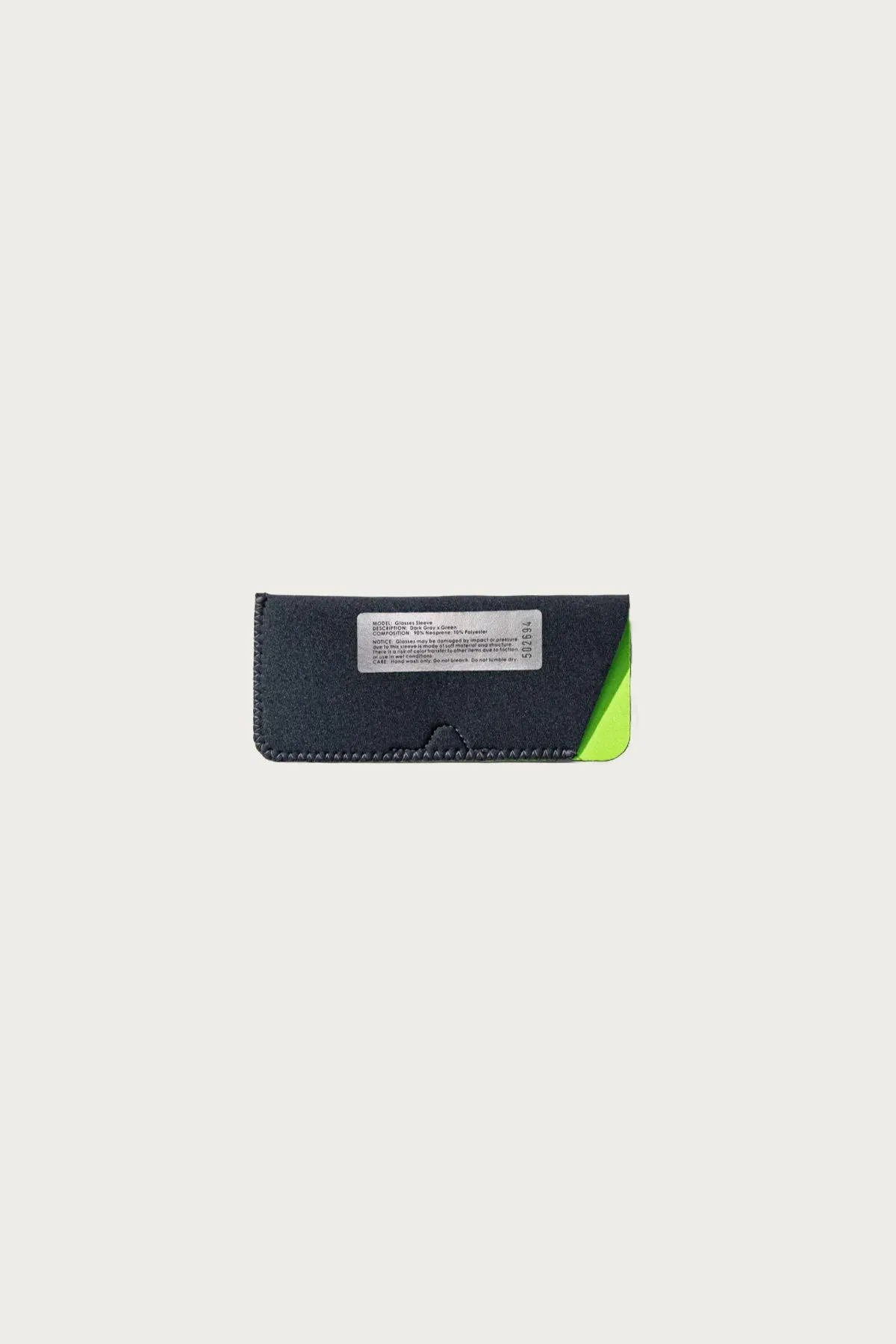 Glasses Sleeve - Dark Gray/Green sold by Canoe Club