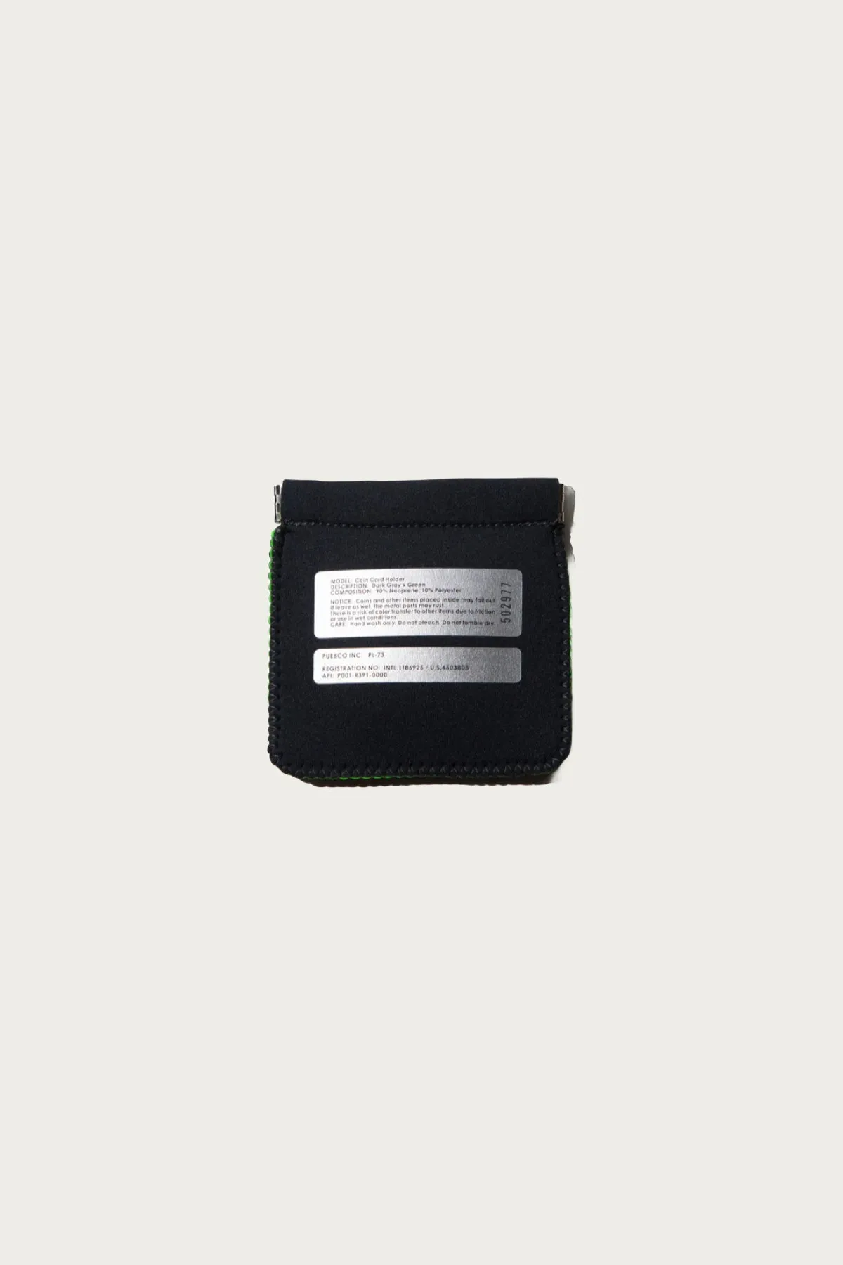 Coin Card Holder - Dark Gray/Green sold by Canoe Club