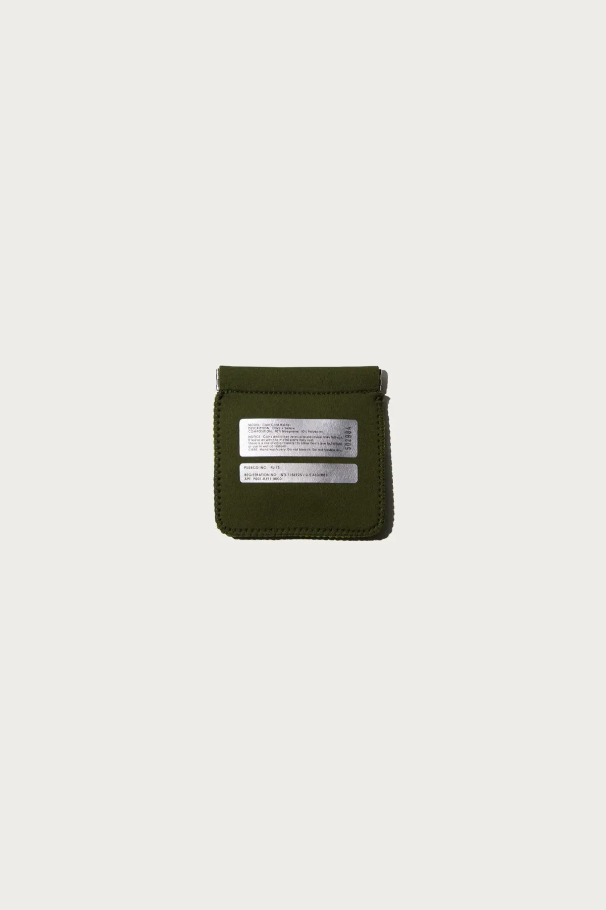 Coin Card Holder - Olive/Yellow sold by Canoe Club