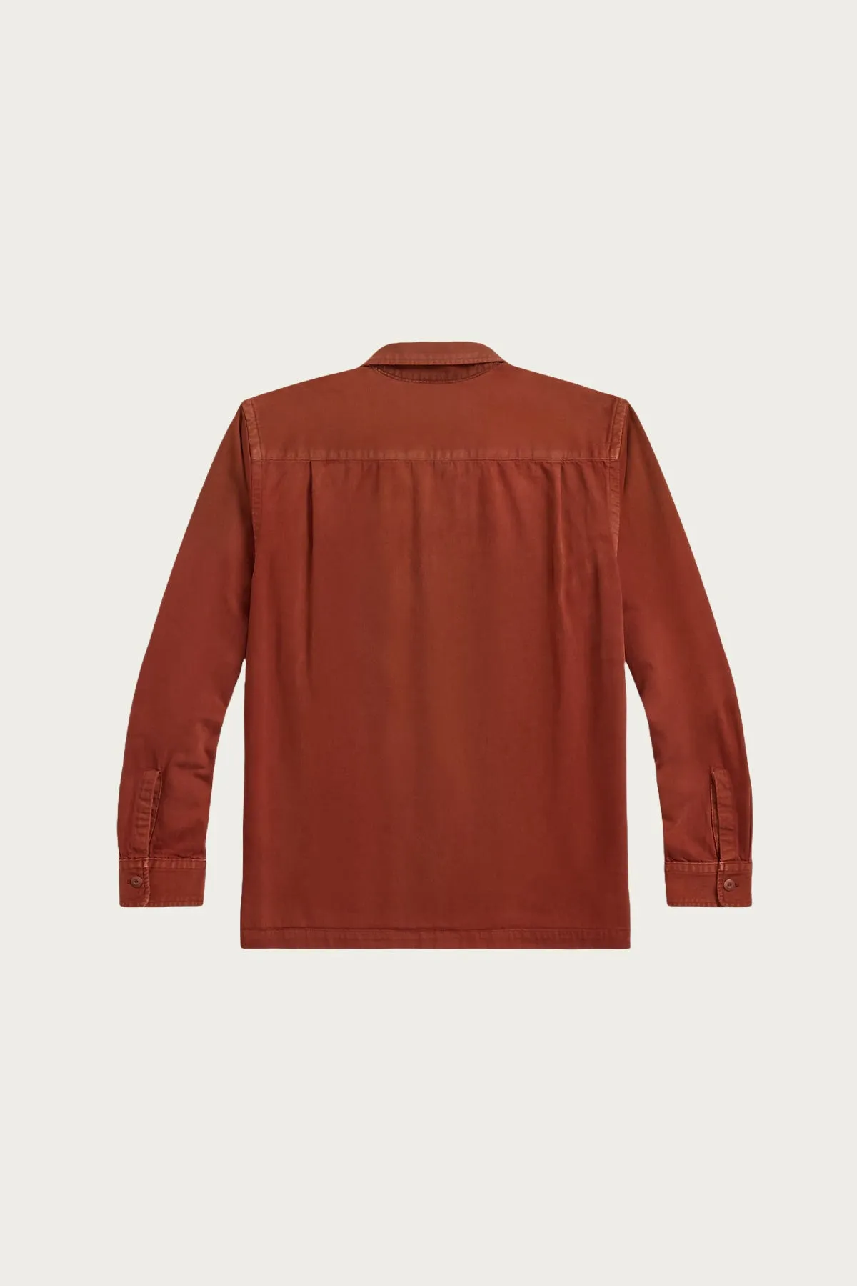 Long Sleeve Cotton Twill Holmes Camp Shirt - Brick sold by Canoe Club product image thumbnail 2
