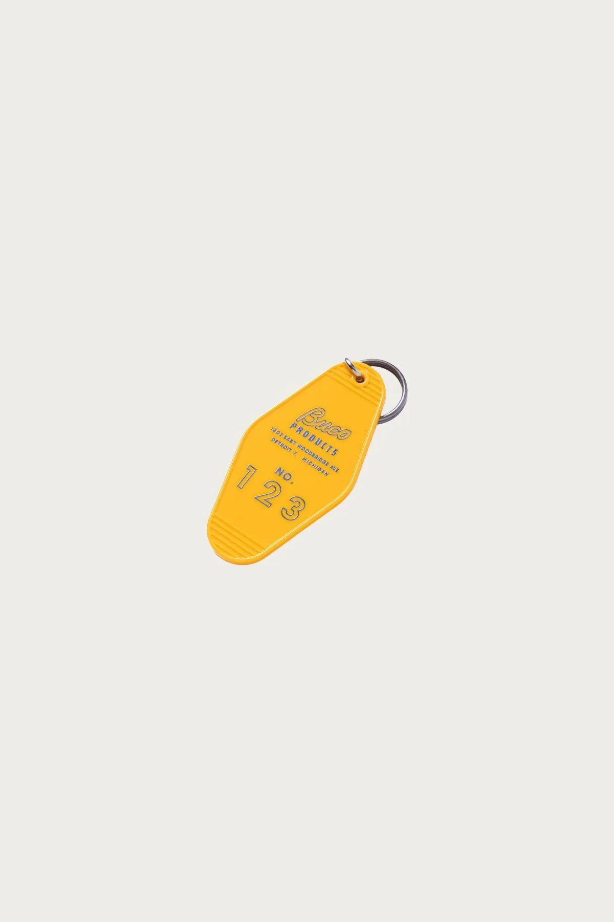 Buco Motel Key Ring - Yellow sold by Canoe Club product image thumbnail 2