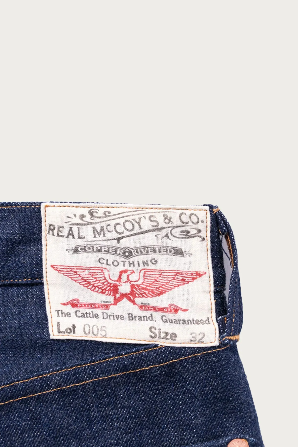 The Real McCoy's Lot.005 - Indigo sold by Canoe Club product image thumbnail 5