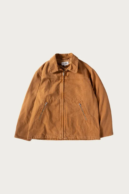 Canvas Numeral Work Jacket - Brown/Tan made by Maison Margiela