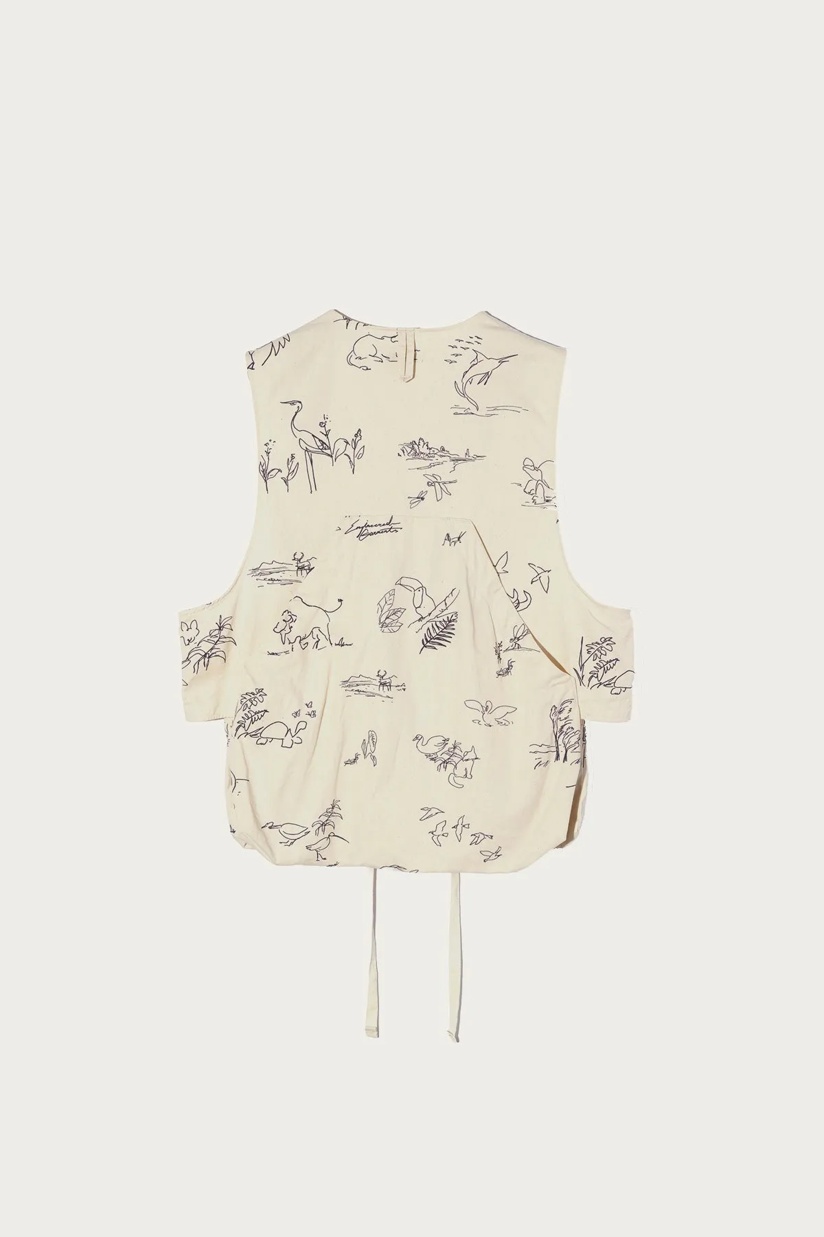 Fowl Vest - Natural Animal Print 6.5oz Flat Twill sold by Canoe Club product image thumbnail 2