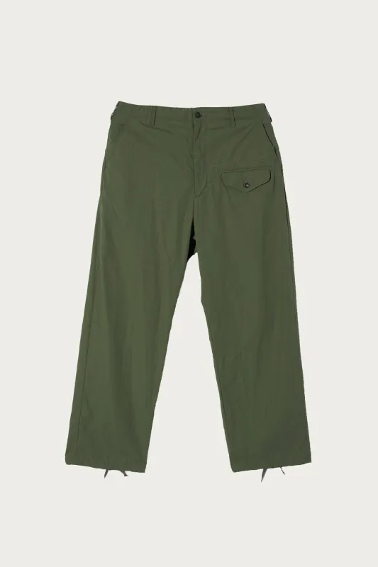 Gurkha Pant - Olive Cotton Ripstop made by Engineered Garments