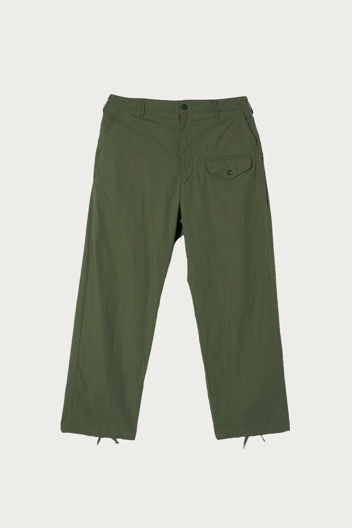 Gurkha Pant - Olive Cotton Ripstop sold by Canoe Club