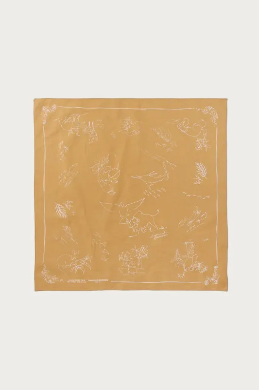 Printed Bandana - Khaki/Animal made by Engineered Garments