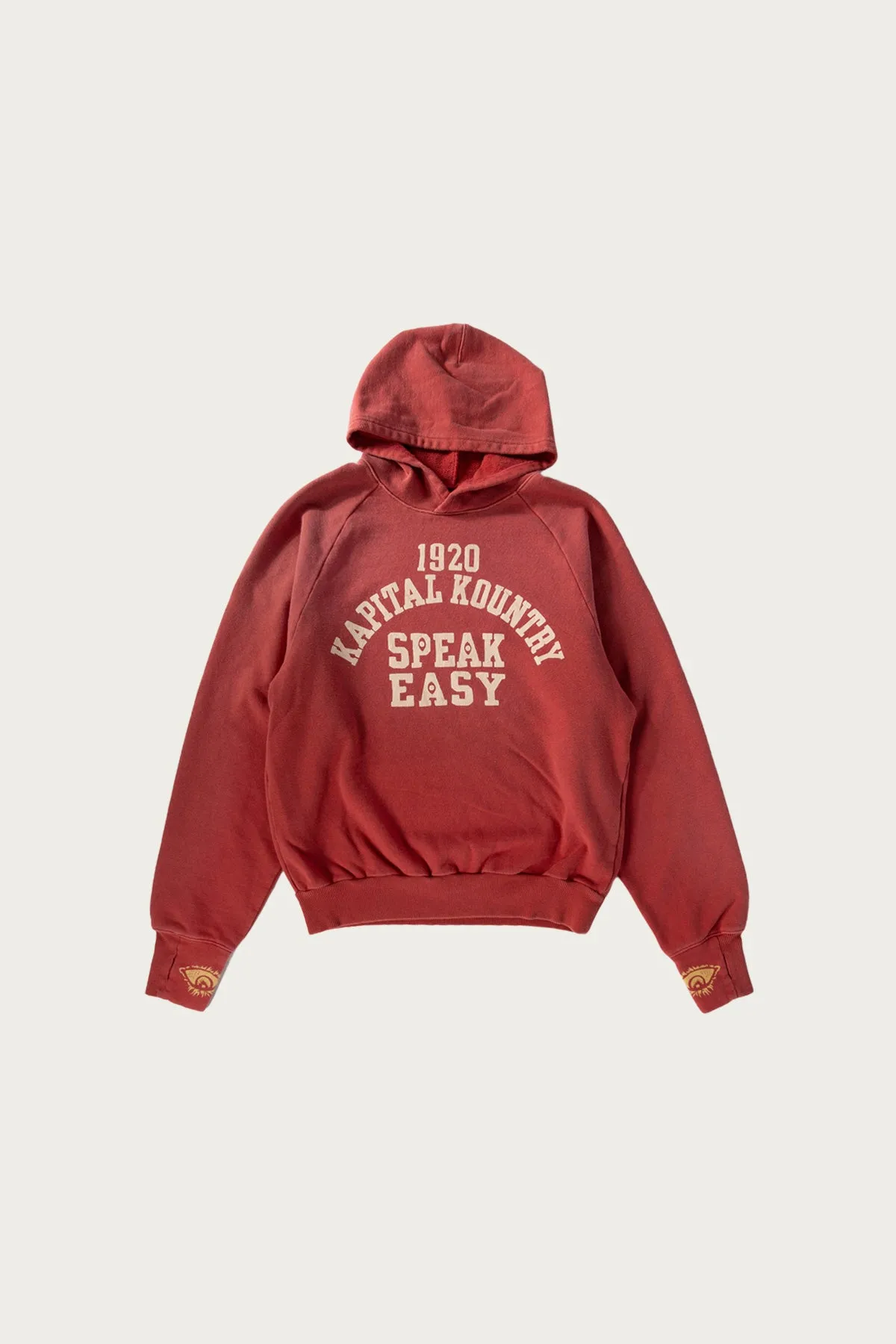 SWT Knit Raglan Hoodie (SPEAKEASY College) - Red sold by Canoe Club