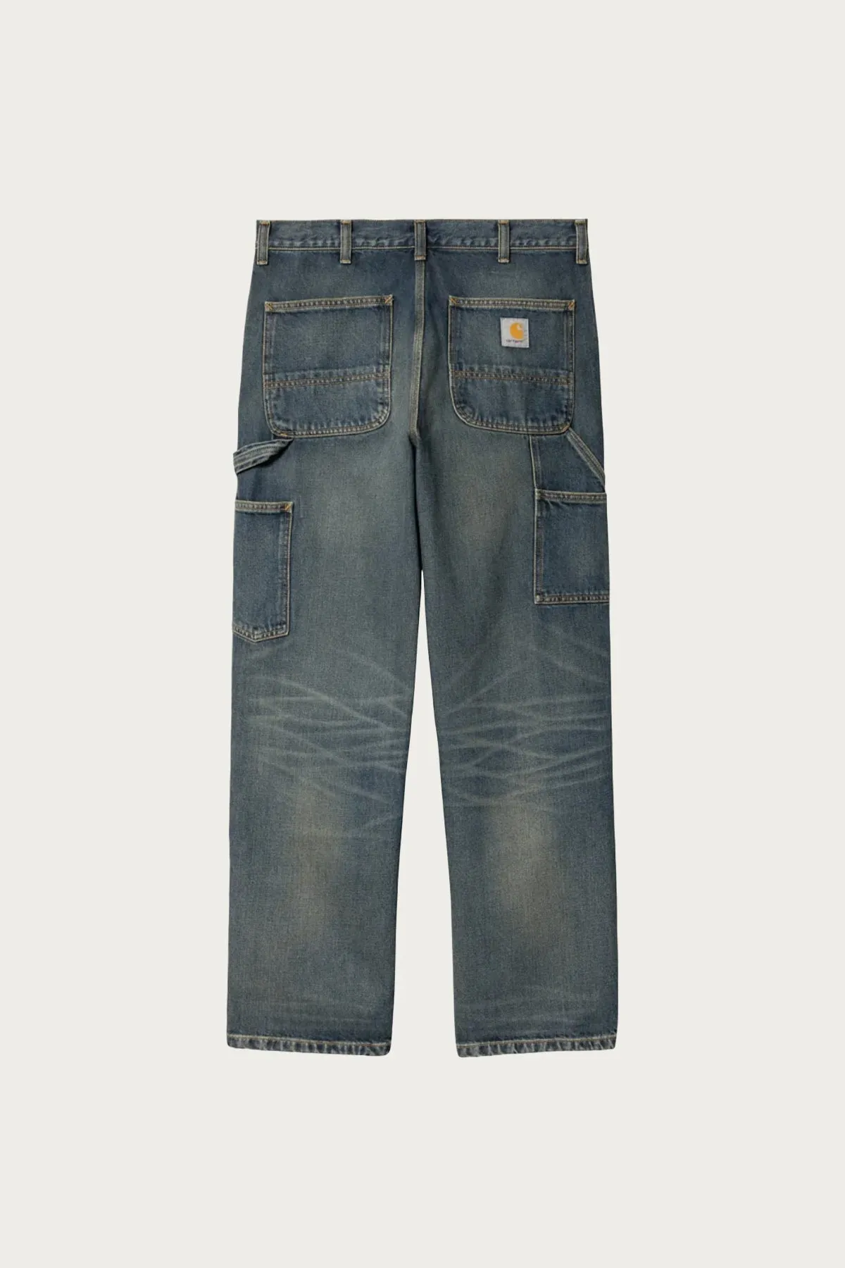 Double Knee Pant - Blue Used Worn Wash sold by Canoe Club product image thumbnail 2