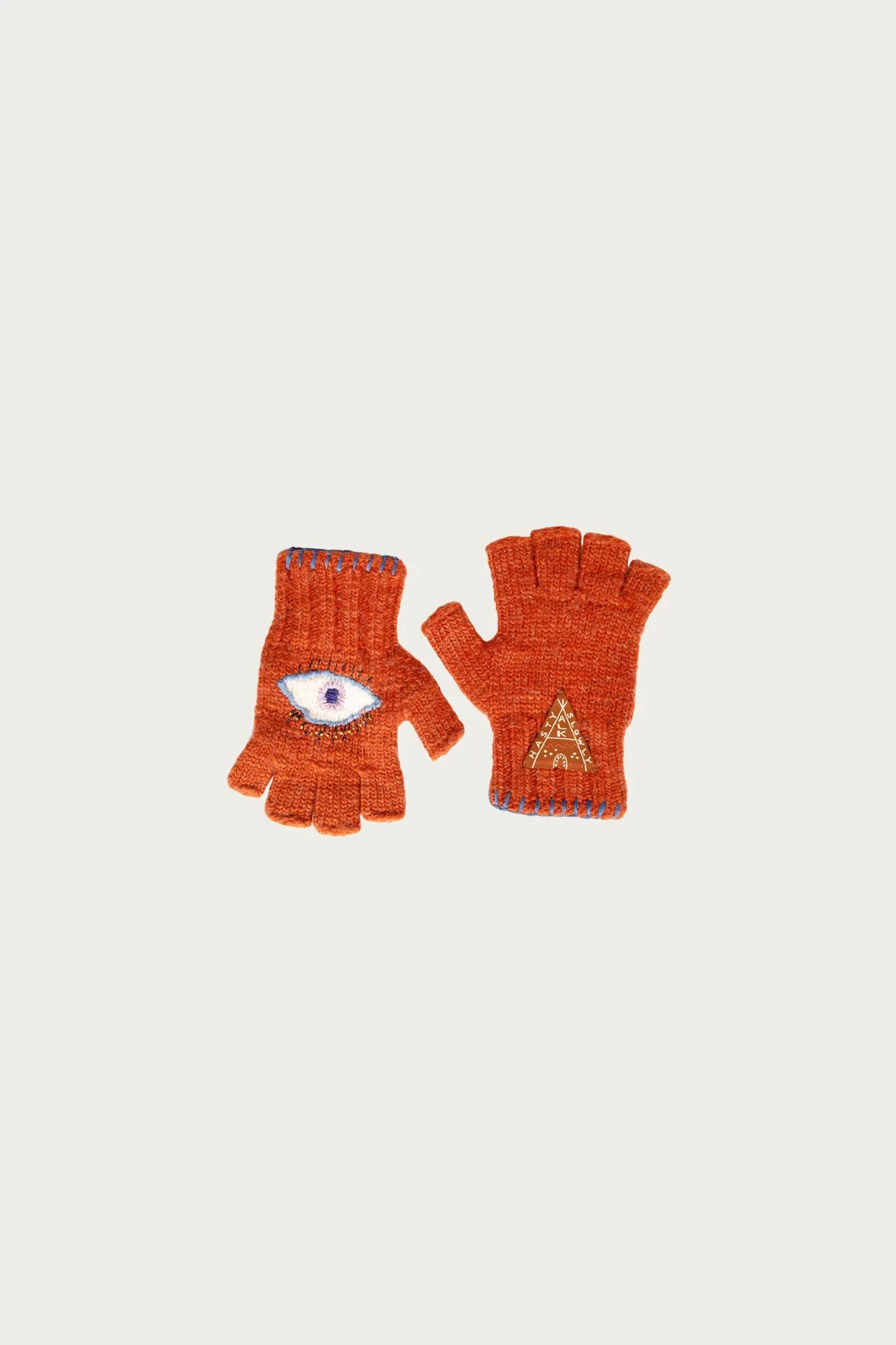 Wool FOLKTALE Gloves(SPEAKEASY) - Orange sold by Canoe Club