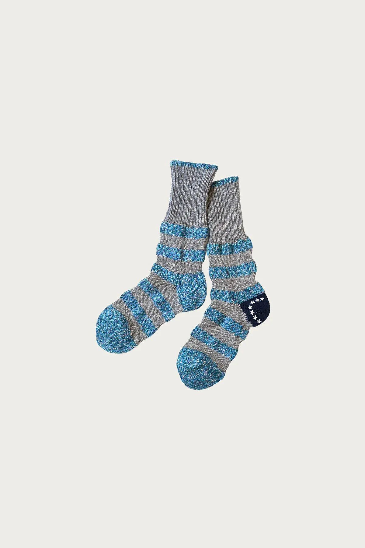 56 Yarns Flag Stripe Socks - Blue sold by Canoe Club