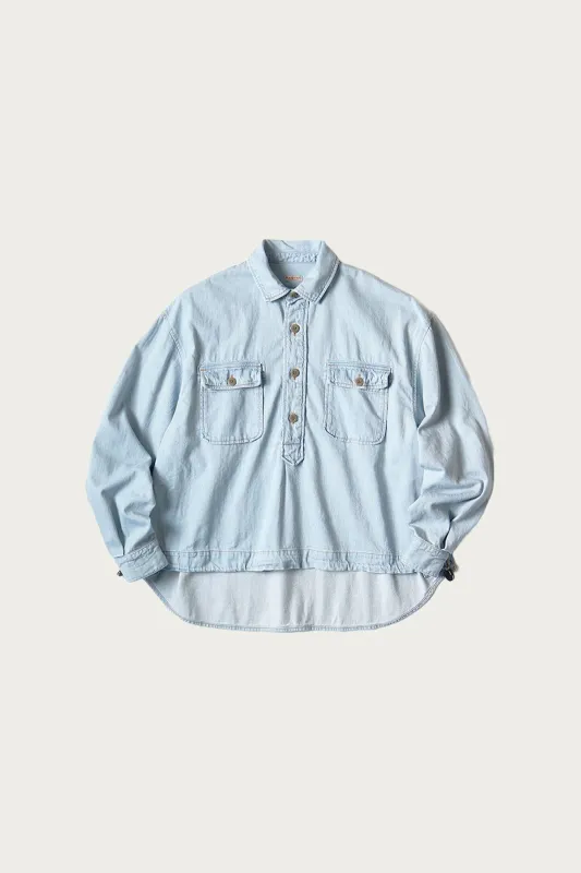 8oz Denim Shirt Anorak - Indigo made by Kapital