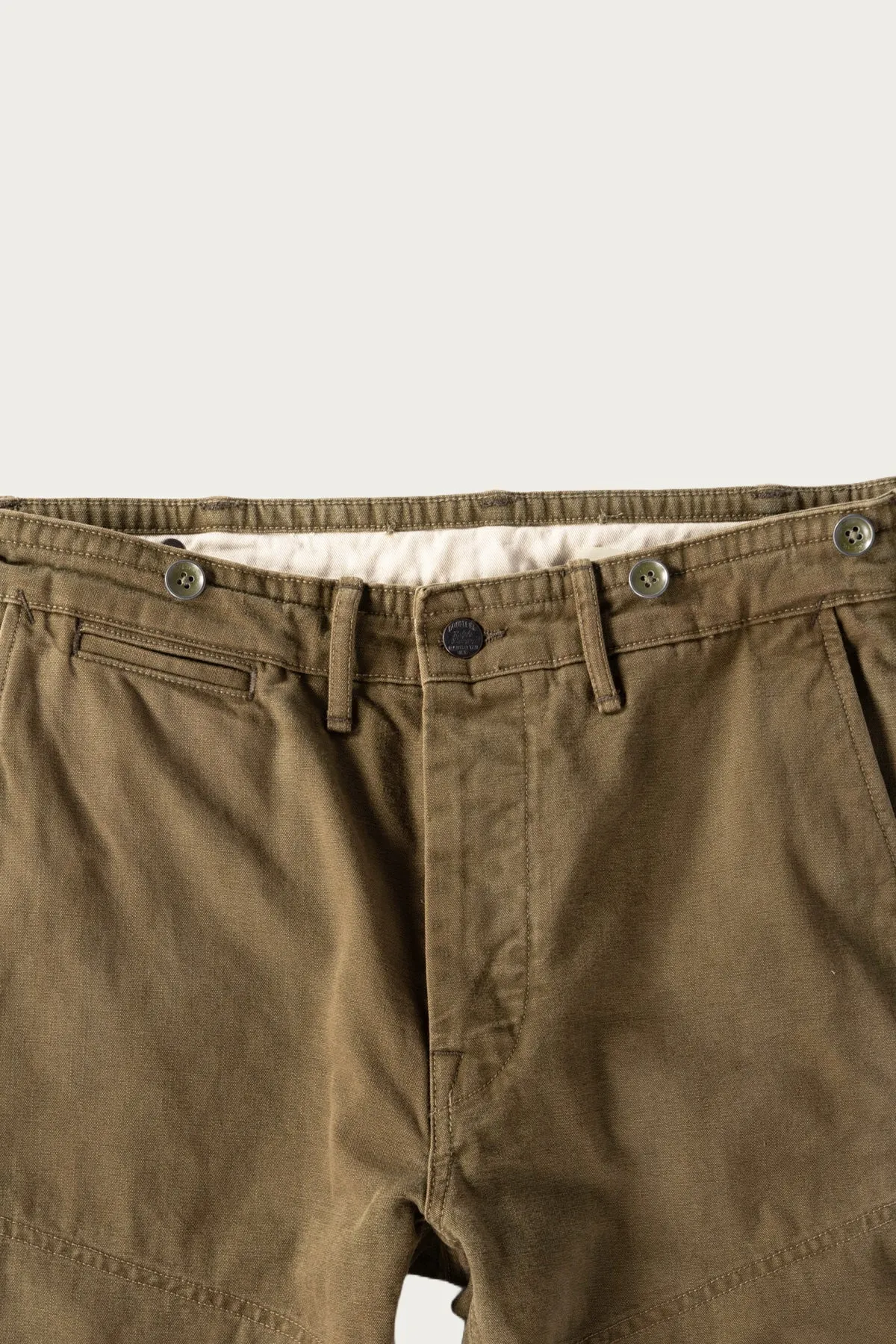 Cotton Canvas Curtis Work Pant - Olive sold by Canoe Club product image thumbnail 2