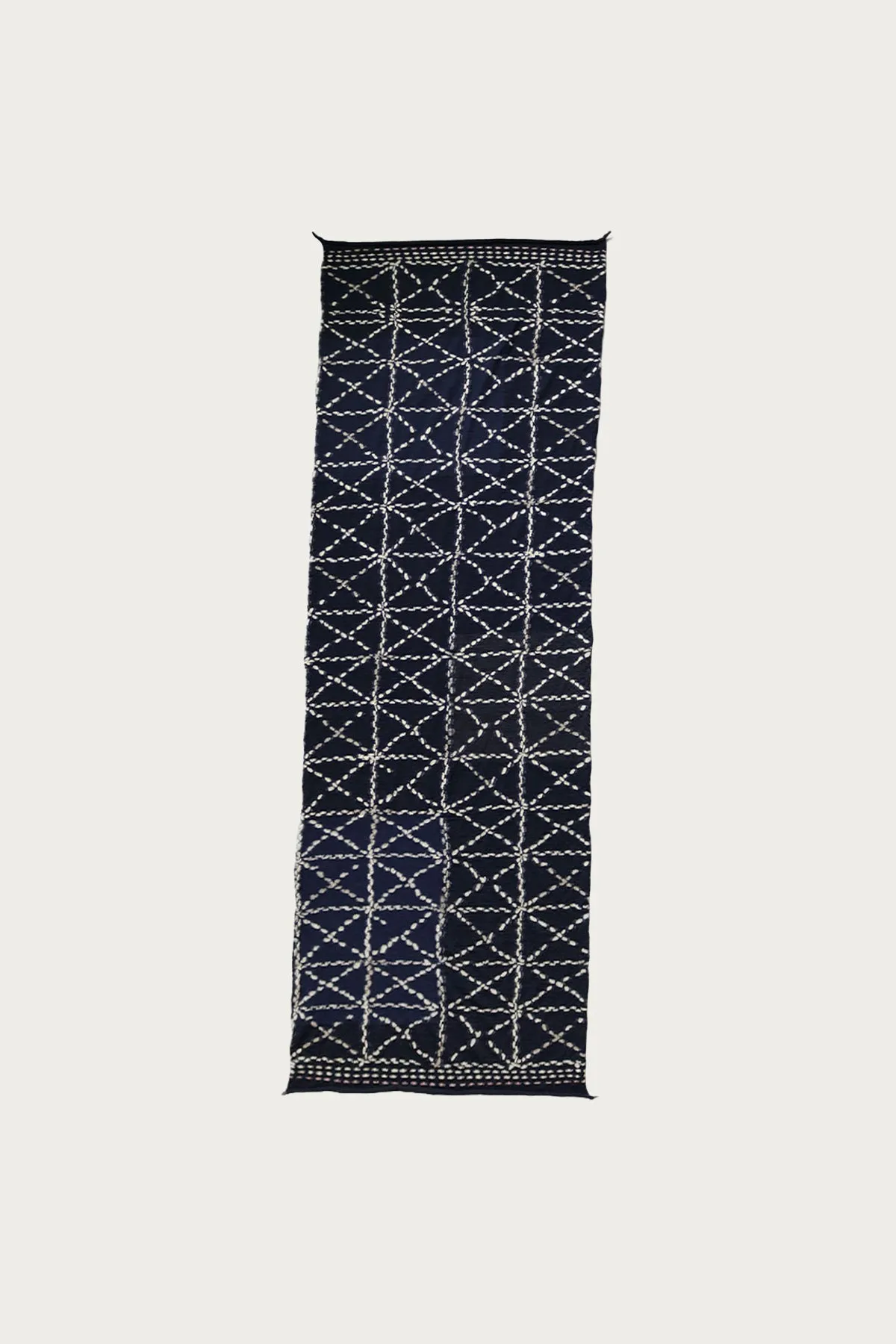 Fulling Wool Scarf SASHIKO - Navy sold by Canoe Club
