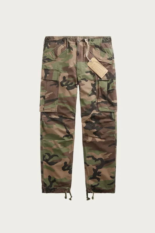 Regiment Camo Ripstop Cargo Pant - Woodland Camo made by RRL