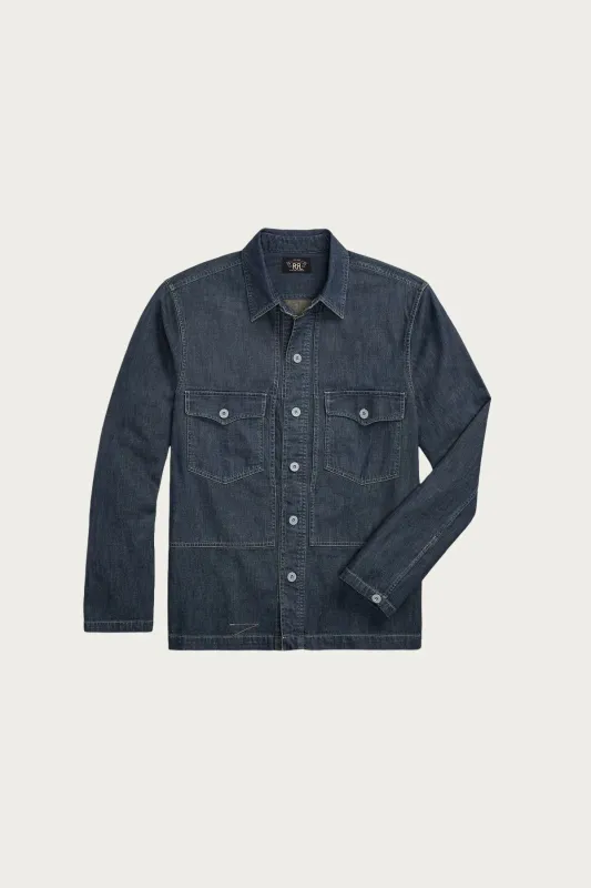 Indigo Denim Overshirt - Dark Wash made by RRL