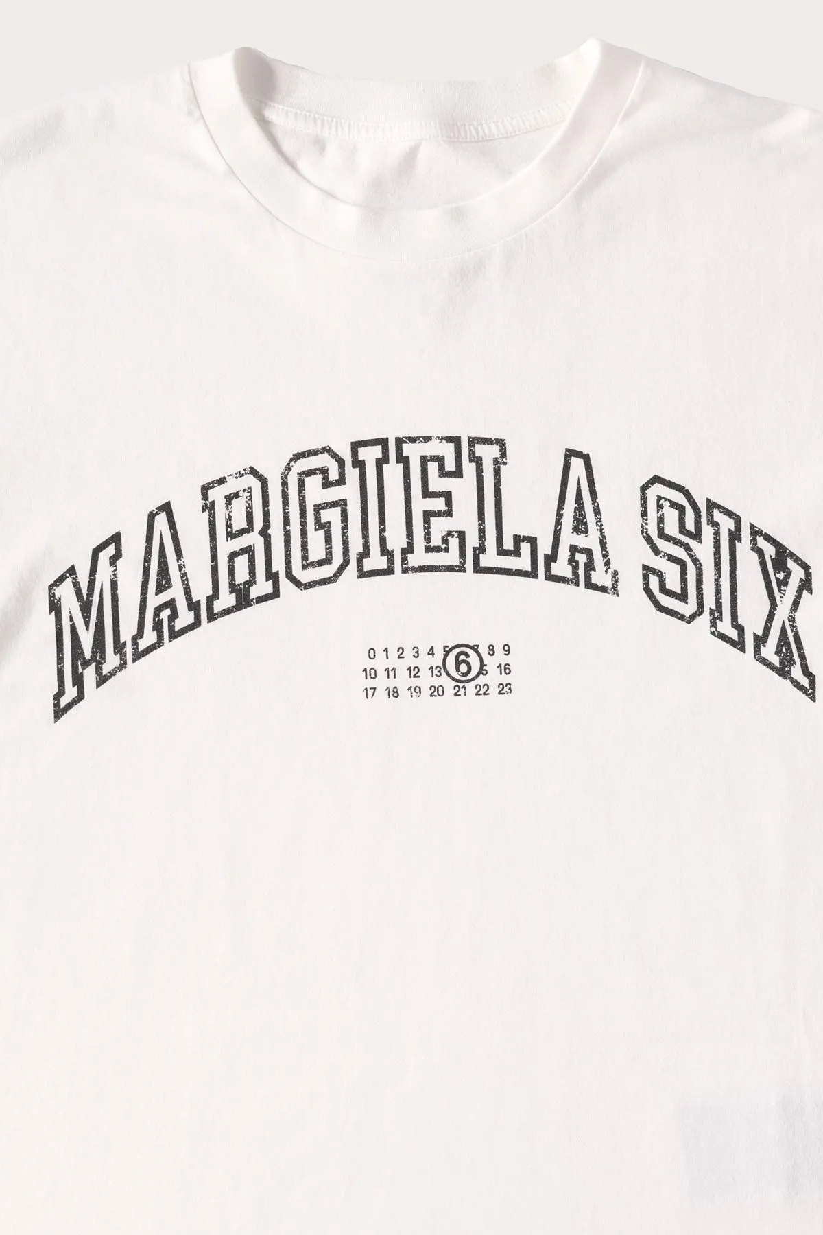 MM6 Logo Varsity Tee - White sold by Canoe Club product image thumbnail 2