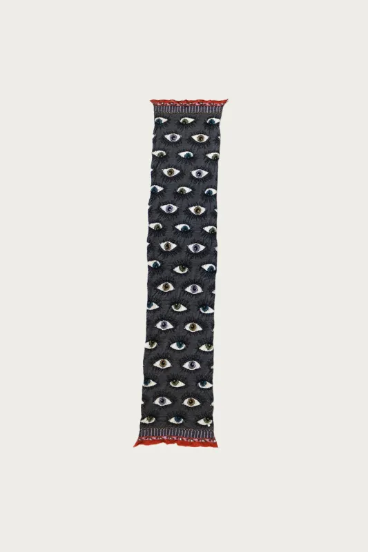 Fulling Wool HAPPY Scarf SPEAKEASY(Colorful) - Charcoal made by Kapital