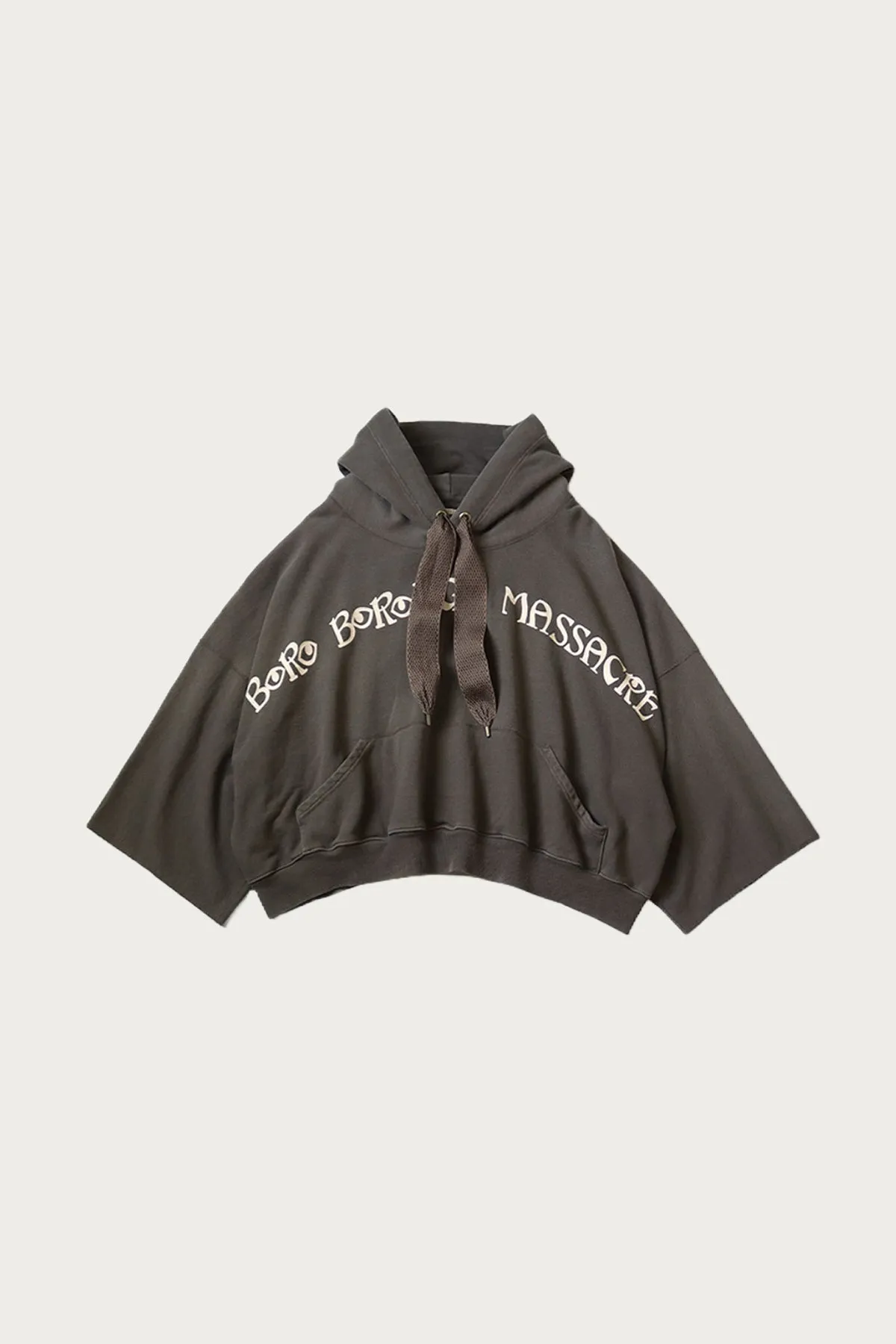 SWT Knit DEVIL Hoodie (BORO BOROUGH MASSACRE)S-font - Brown sold by Canoe Club