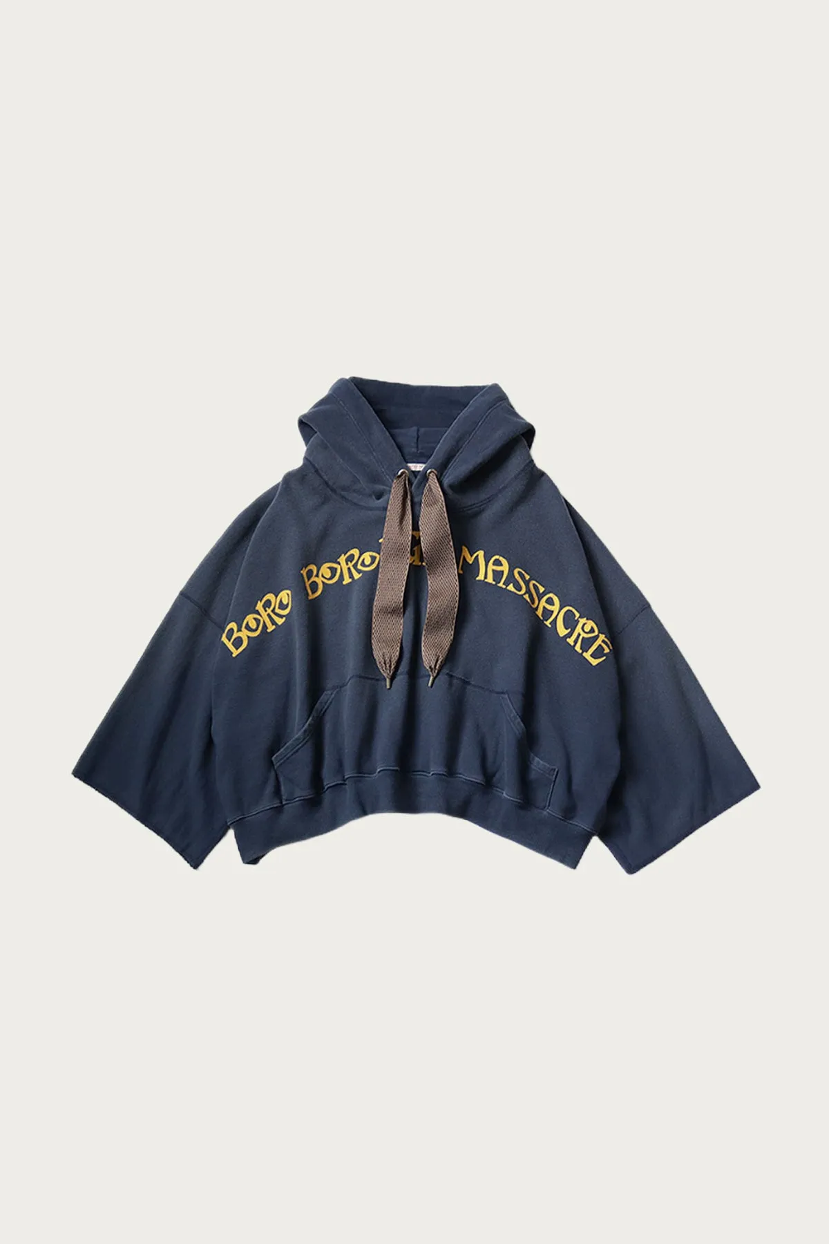 SWT Knit DEVIL Hoodie (BORO BOROUGH MASSACRE)S-font - Navy sold by Canoe Club