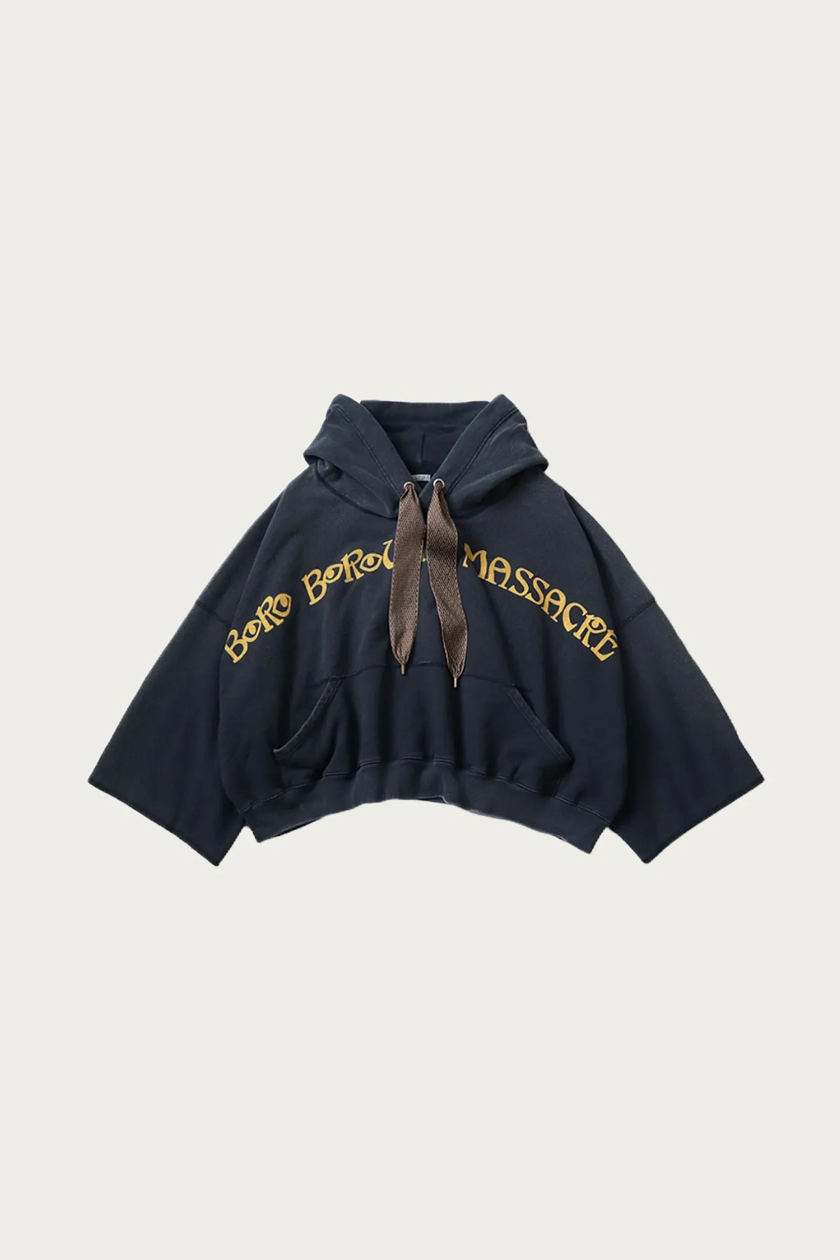SWT Knit DEVIL Hoodie (BORO BOROUGH MASSACRE)S-font - Black sold by Canoe Club