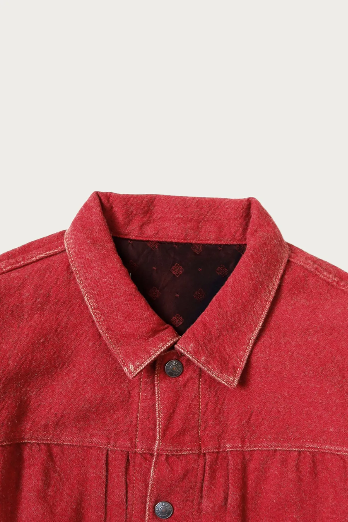 Twill Aging-Wool 1st JKT - Faded Red sold by Canoe Club product image thumbnail 3