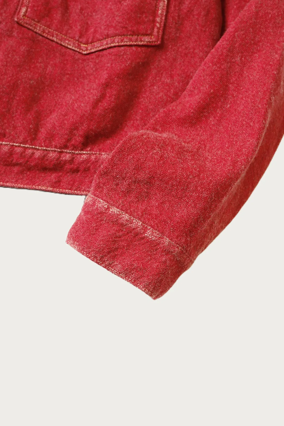 Twill Aging-Wool 1st JKT - Faded Red sold by Canoe Club product image thumbnail 4