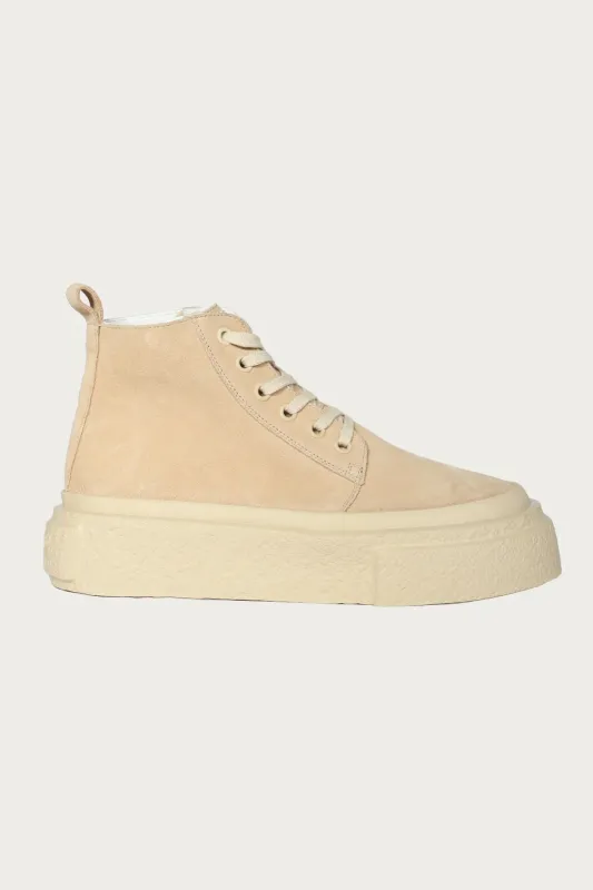 Chunky Sole Hi-Tops - Brown/Tan made by Maison Margiela