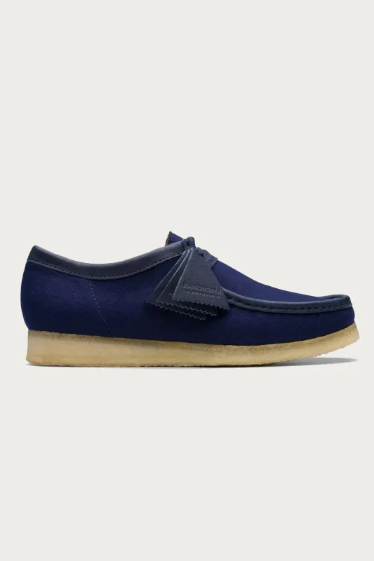 Wallabee Wool - Navy Wool made by Clarks