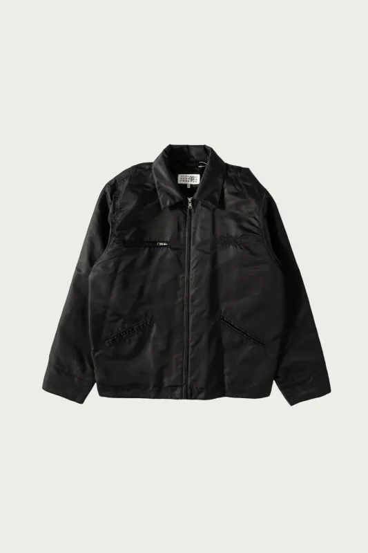 Numeral Zip Jacket - Black made by Maison Margiela