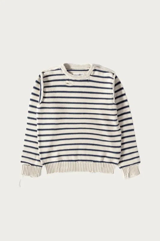 Striped Sweater - Cream made by Maison Margiela