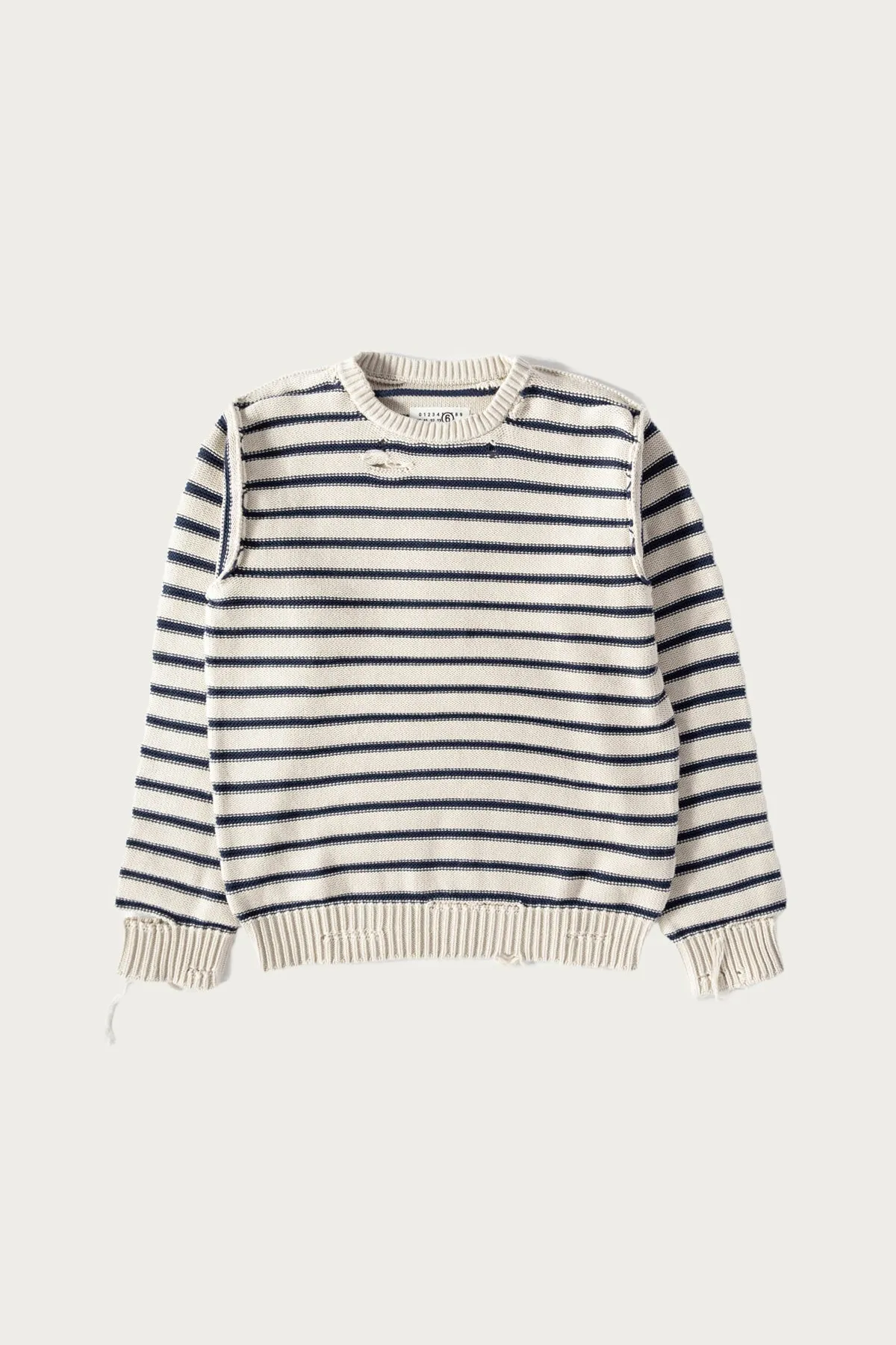 Striped Sweater - Cream sold by Canoe Club
