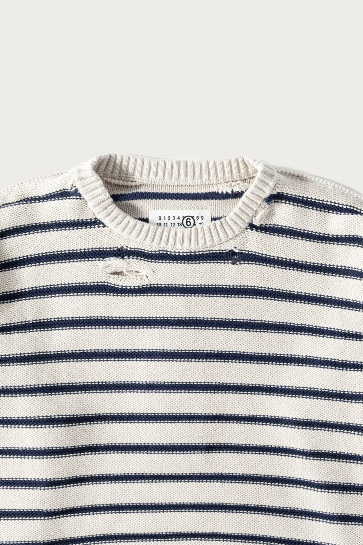 Striped Sweater - Cream sold by Canoe Club product image thumbnail 2