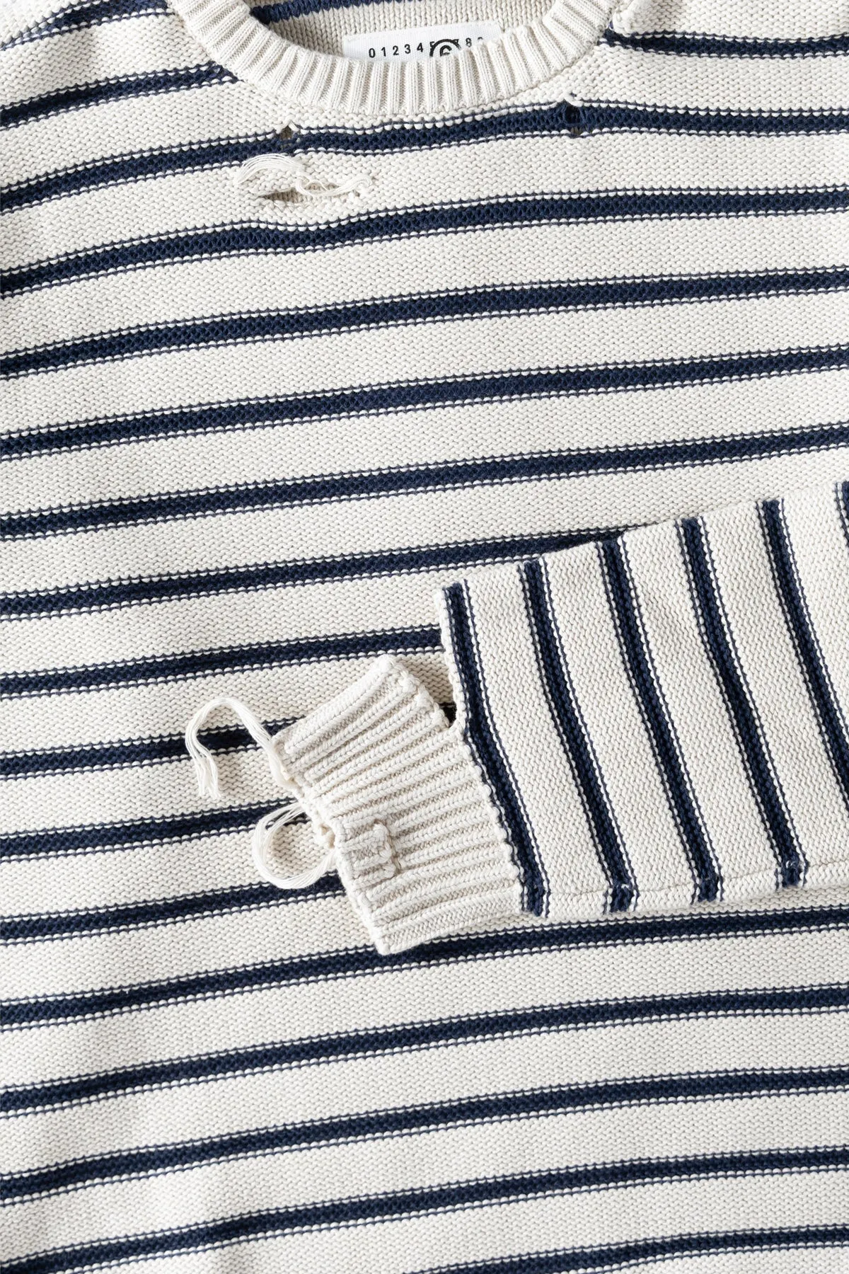 Striped Sweater - Cream sold by Canoe Club product image thumbnail 3
